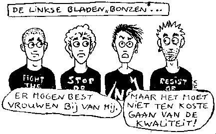 De linkse bladen 'bonzen'